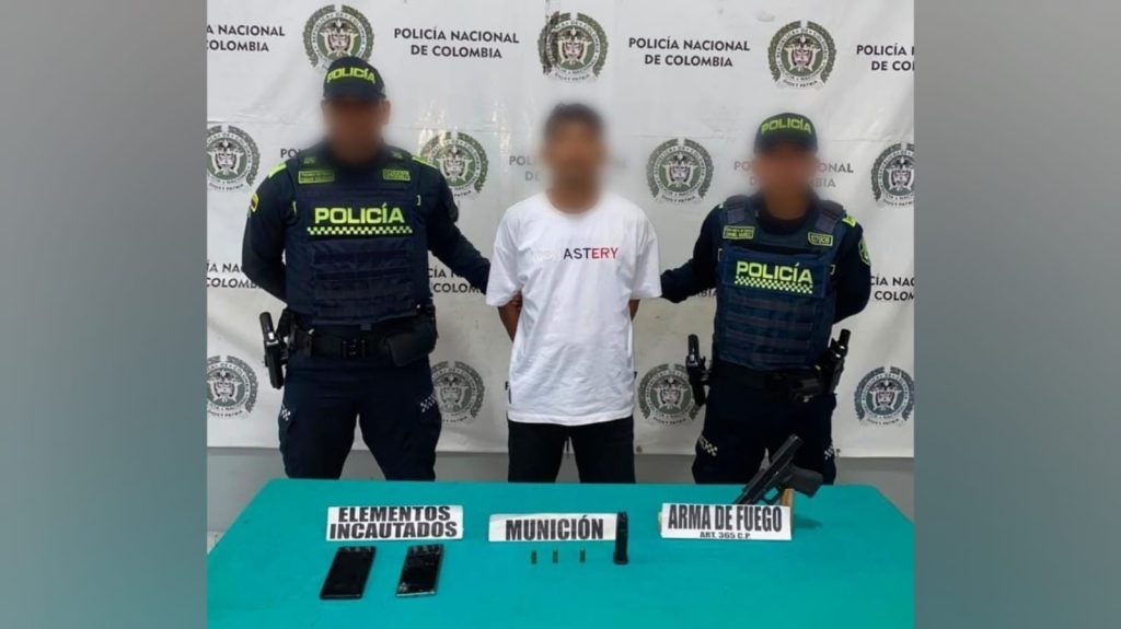 Capturan a alias 'Ismaelito' en Puerto Colombia con una pistola y municiones