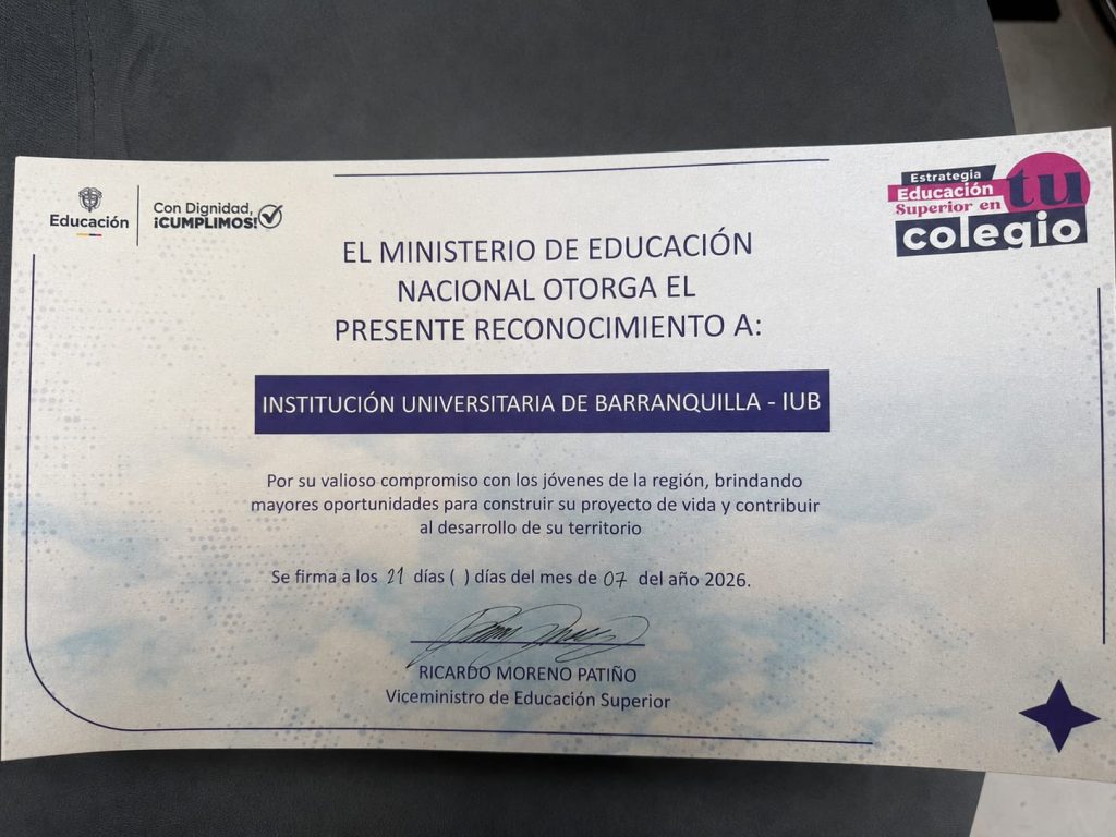 Ministerio de Educación reconoce a la IUB por su estrategia ‘IUB al Barrio’ en Barranquilla