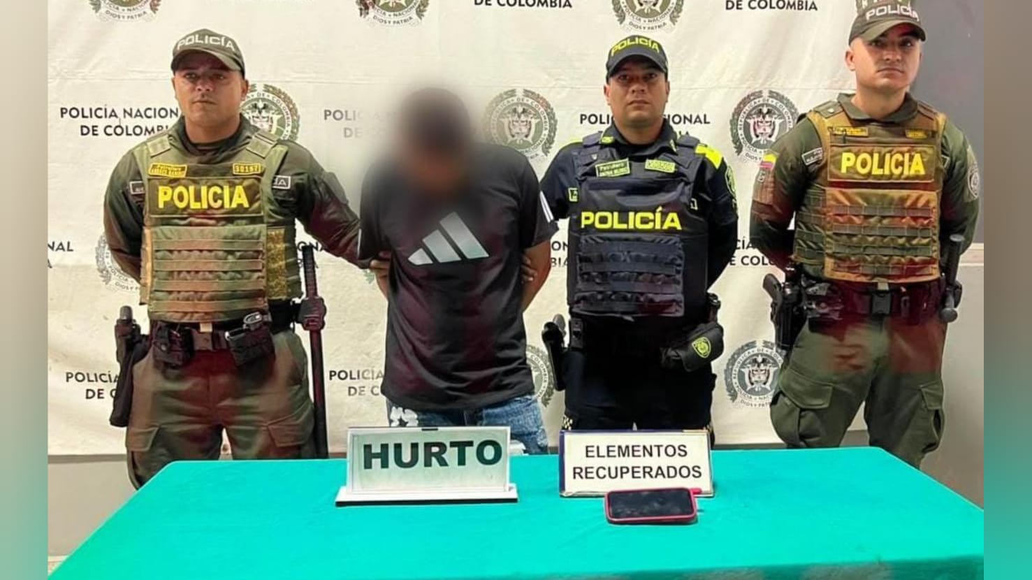 Capturan a presunto ladrón en flagrancia tras hurto en el suroccidente de Barranquilla