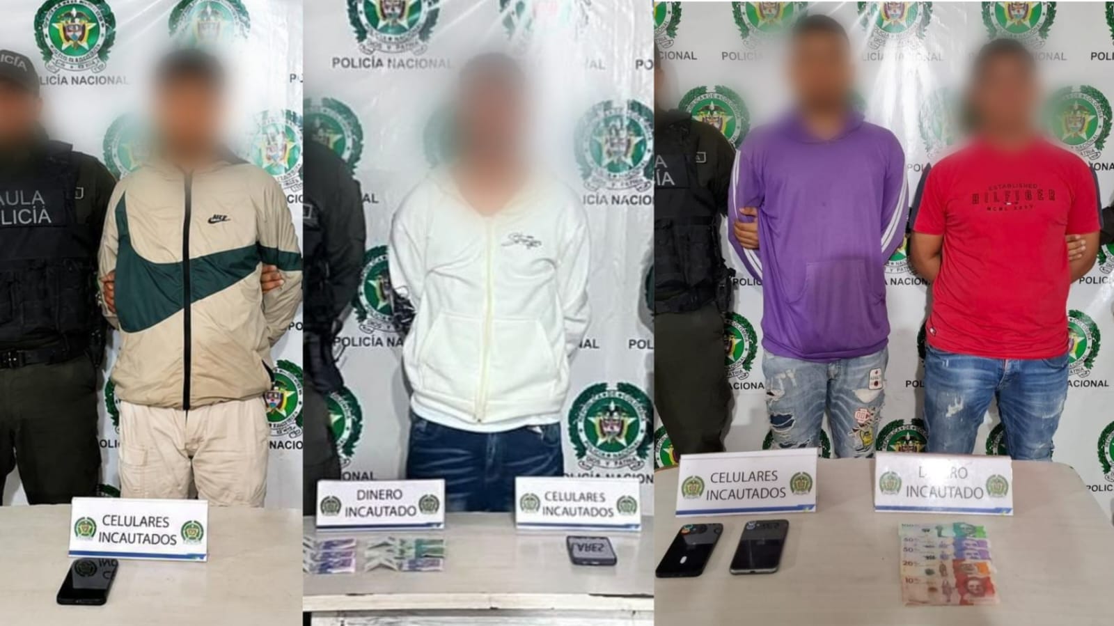 Gaula capturó a cuatro personas por extorsión y secuestro extorsivo en Barranquilla y Malambo