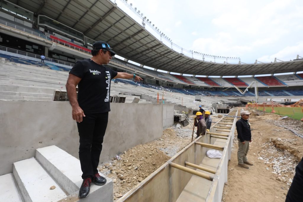 Alejandro Char anuncia inicio de instalación de las nuevas sillas del estadio Metropolitano
